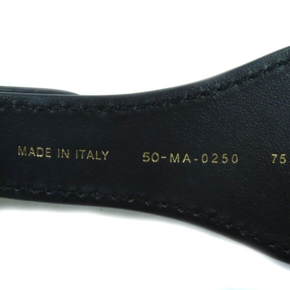 Christian Dior Canvas Logo Embroidery Leather Combi Belt main image 7